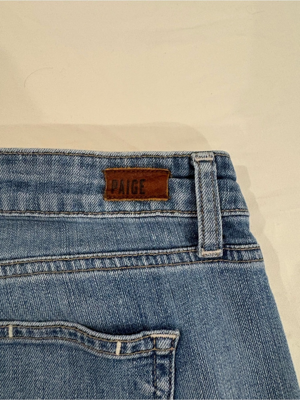 PAIGE JEANS SIZE 25 Blue Long - Picture 7 of 9